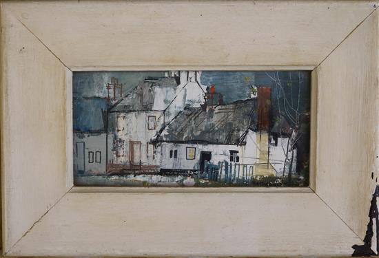 § George Hammond Steel (1900-1960) Essex Cottages (Thaxted) 3.25 x 6.5in.